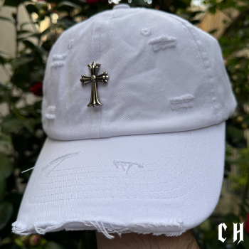 Chrome Heart Cap White Holy Aura